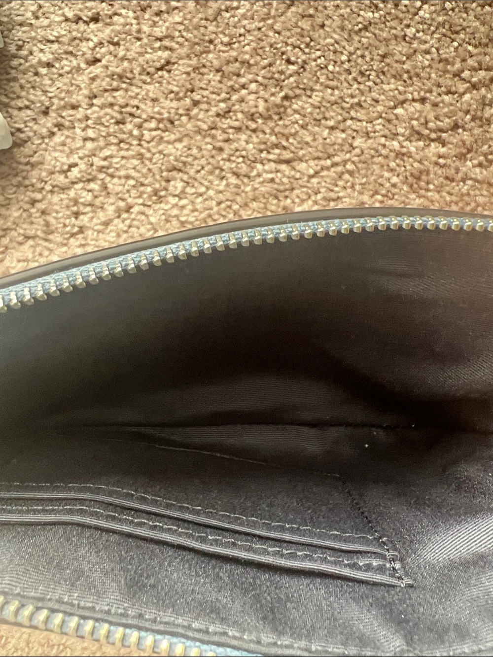 Coach Blue Leather Wristlet with Signature 'C' - Picture 5 of 8